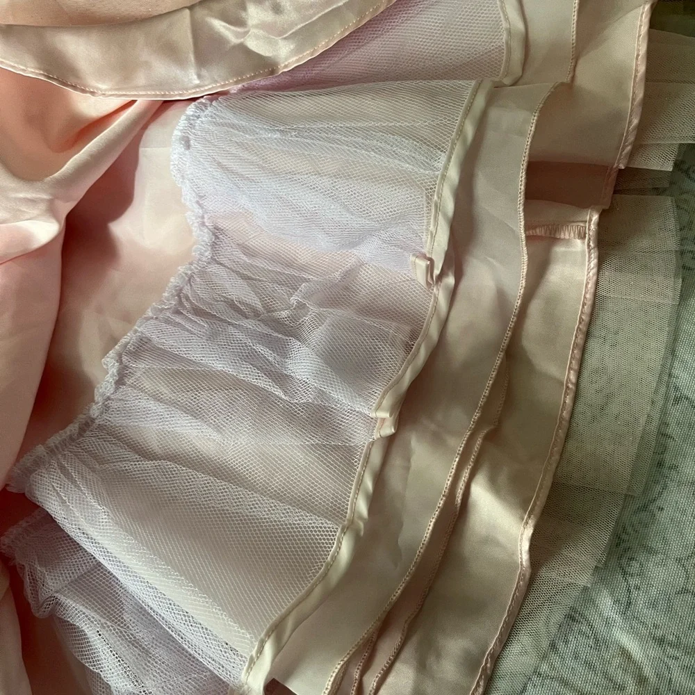 Jona Michelle, baby Pink‎ Sparkle Dress with Bow, sleeveless floral design